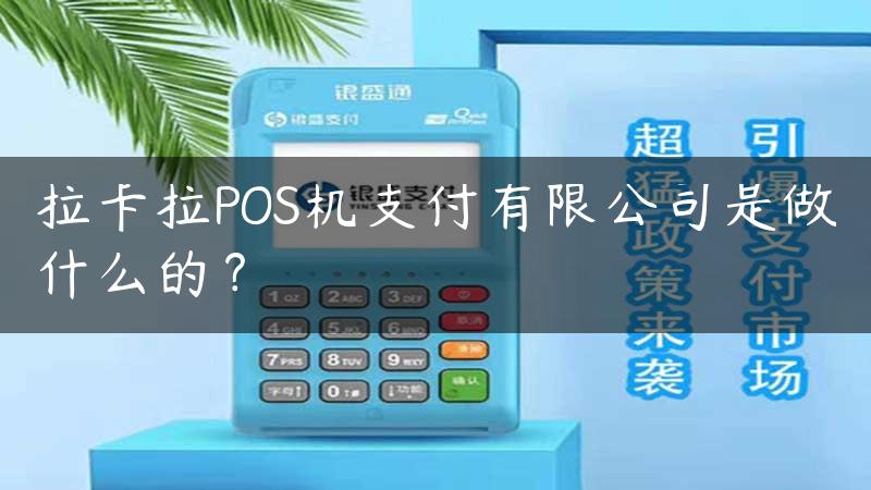 拉卡拉POS机支付有限公司是做什么的？