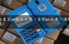 金喜宝pos机怎么用（金控pos机是一清机吗）缩略图