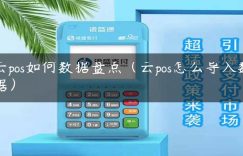 云pos如何数据盘点（云pos怎么导入数据）缩略图