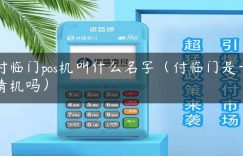 付临门pos机叫什么名字（付临门是一清机吗）缩略图