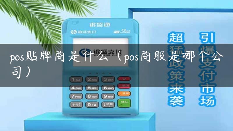 pos贴牌商是什么（pos商服是哪个公司）