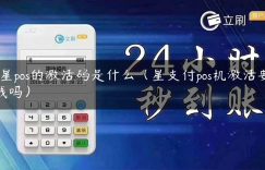 p星pos的激活码是什么（星支付pos机激活要钱吗）缩略图