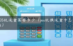 POS机流量需要多少（pos机换流量卡怎么换）缩略图