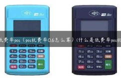 低费率pos（pos机费率0.6怎么算）(什么是低费率pos机)缩略图