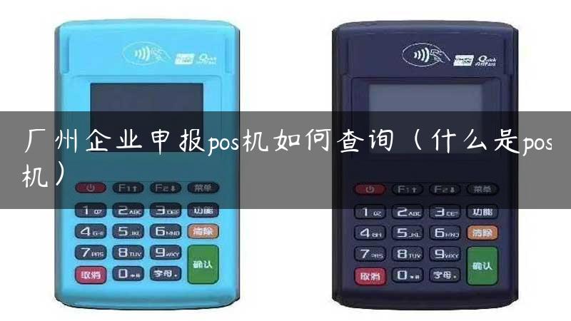 广州企业申报pos机如何查询（什么是pos机）