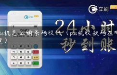 pos机怎么输条码收钱（pos机收款码在哪里）缩略图