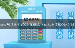 pos机刷信用卡100到账55元（pos机刷了500扣了63）缩略图