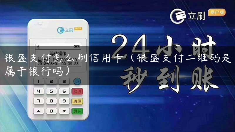 银盛支付怎么刷信用卡（银盛支付二维码是属于银行吗）