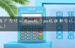 商户为什么用pos机（pos机谁都可以用么）缩略图