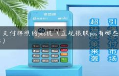 有支付牌照的pos机（正规银联pos有哪些品牌）缩略图