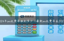 2024年pos机费率涨到多少（最新pos机费率表2021）缩略图