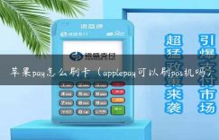 苹果pay怎么刷卡（applepay可以刷pos机吗）缩略图