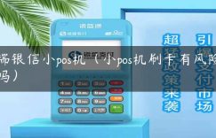 瑞银信小pos机（小pos机刷卡有风险吗）缩略图