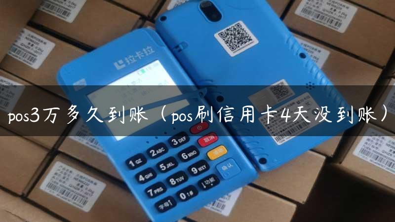 pos3万多久到账（pos刷信用卡4天没到账）