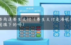 易商道易生支付（易生支付是海航集团旗下的吗）缩略图