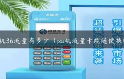 pos机36流量有多少（pos机流量卡能随便换吗）缩略图