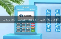 pos怎么调T1（pos机t1和t0的区别）(pos机t1怎么设置)缩略图