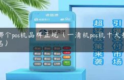 哪个pos机品牌正规（一清机pos机十大排名）缩略图