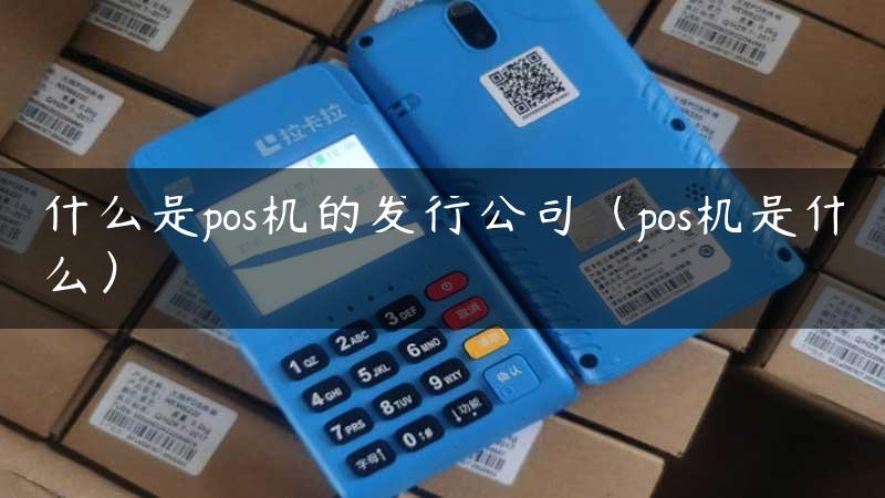 什么是pos机的发行公司（pos机是什么）