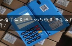 pos指什么文件（pos后缀文件怎么打开）缩略图