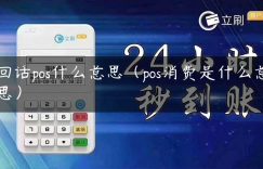 回话pos什么意思（pos消费是什么意思）缩略图