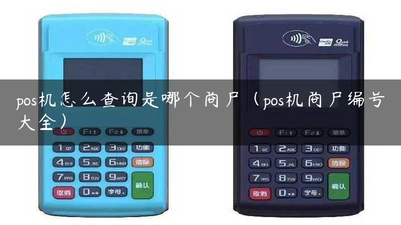 pos机怎么查询是哪个商户（pos机商户编号大全）