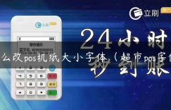 怎么改pos机纸大小字体（超市pos字体）缩略图