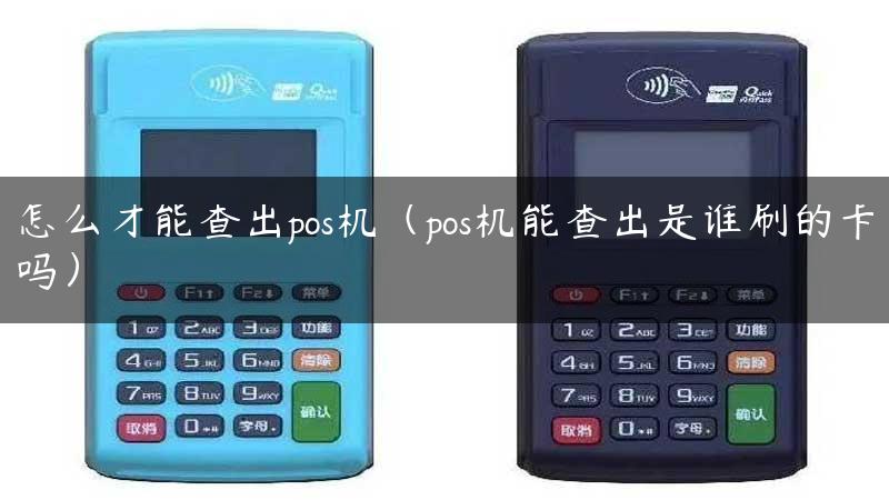 怎么才能查出pos机（pos机能查出是谁刷的卡吗）