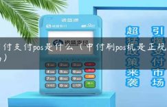 中付支付pos是什么（中付刷pos机是正规的吗）缩略图