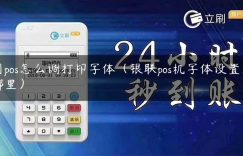 闪pos怎么调打印字体（银联pos机字体设置在哪里）缩略图