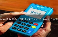 汽车pos什么意思（POS是指什么）(汽车posh什么意思)缩略图