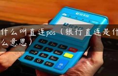 什么叫直连pos（银行直连是什么意思）缩略图