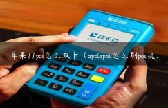 苹果11pos怎么双卡（applepay怎么刷pos机）缩略图