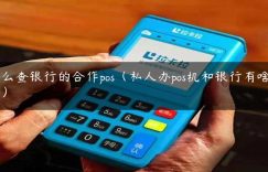 怎么查银行的合作pos（私人办pos机和银行有啥区别）缩略图