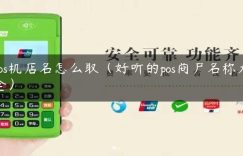 pos机店名怎么取（好听的pos商户名称大全）缩略图