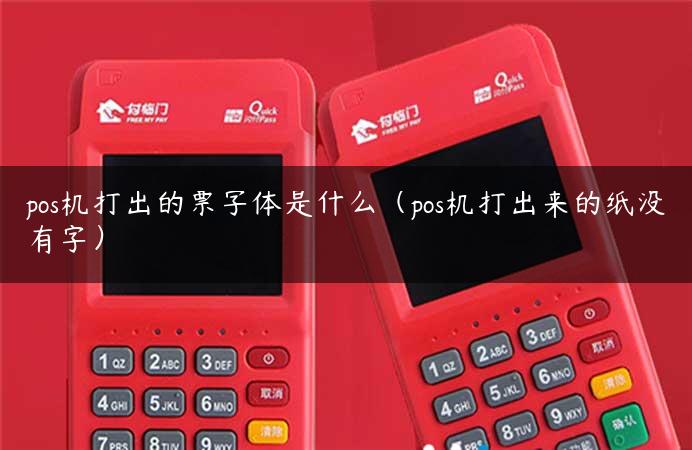 pos机打出的票字体是什么（pos机打出来的纸没有字）