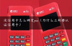 没信用卡怎么绑定pos（为什么立刷要认证信用卡）缩略图