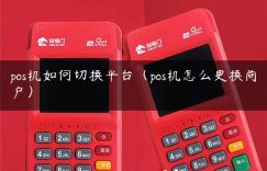 pos机如何切换平台（pos机怎么更换商户）缩略图