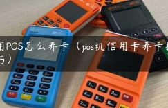 用POS怎么养卡（pos机信用卡养卡技巧）缩略图