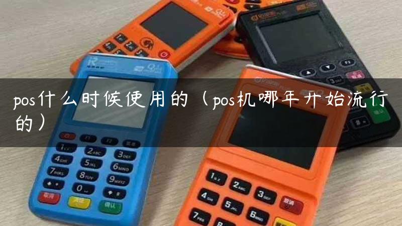 pos什么时候使用的（pos机哪年开始流行的）