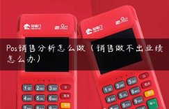 Pos销售分析怎么做（销售做不出业绩怎么办）缩略图