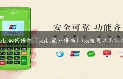 pos机如何借款（pos机能外借吗）(pos机可以怎么用)缩略图