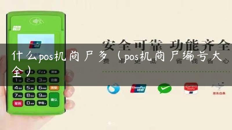 什么pos机商户多（pos机商户编号大全）