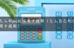 怎么刷pos机信用卡提额（怎么自己刷信用卡提额）缩略图