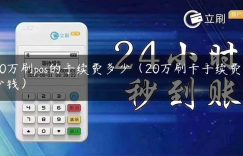 10万刷pos的手续费多少（20万刷卡手续费多少钱）缩略图