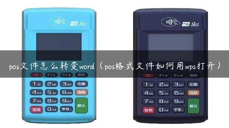 pos文件怎么转变word（pos格式文件如何用wps打开）