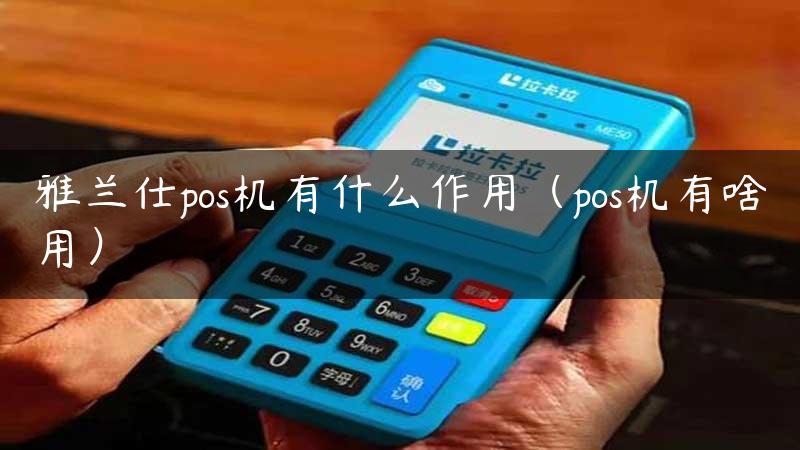 雅兰仕pos机有什么作用（pos机有啥用）