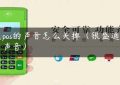 大pos的声音怎么关掉（银盛通关闭声音）缩略图