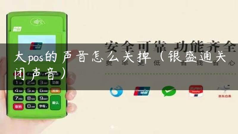 大pos的声音怎么关掉（银盛通关闭声音）