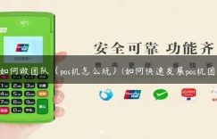 pos如何做团队（pos机怎么玩）(如何快速发展pos机团队)缩略图